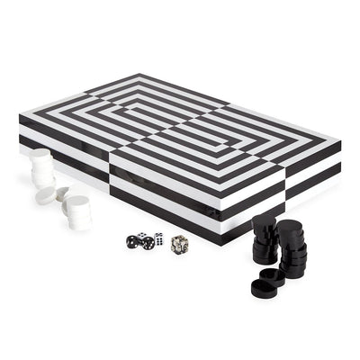 Jonathan Adler Backgammon Spiel Op Art