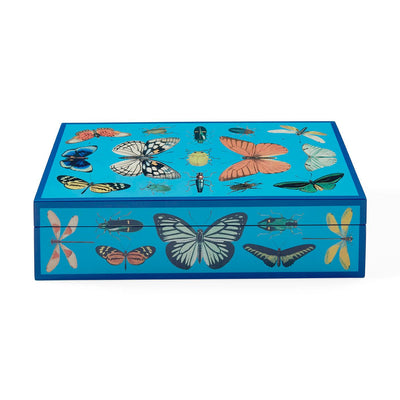 Jonathan Adler Botanist Lacquer Aufbewahrungsbox mit Deckel | Large