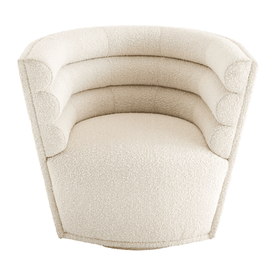 Jonathan Adler Bouclé Dreh-Sessel Maxime | Olympus Oatmeal