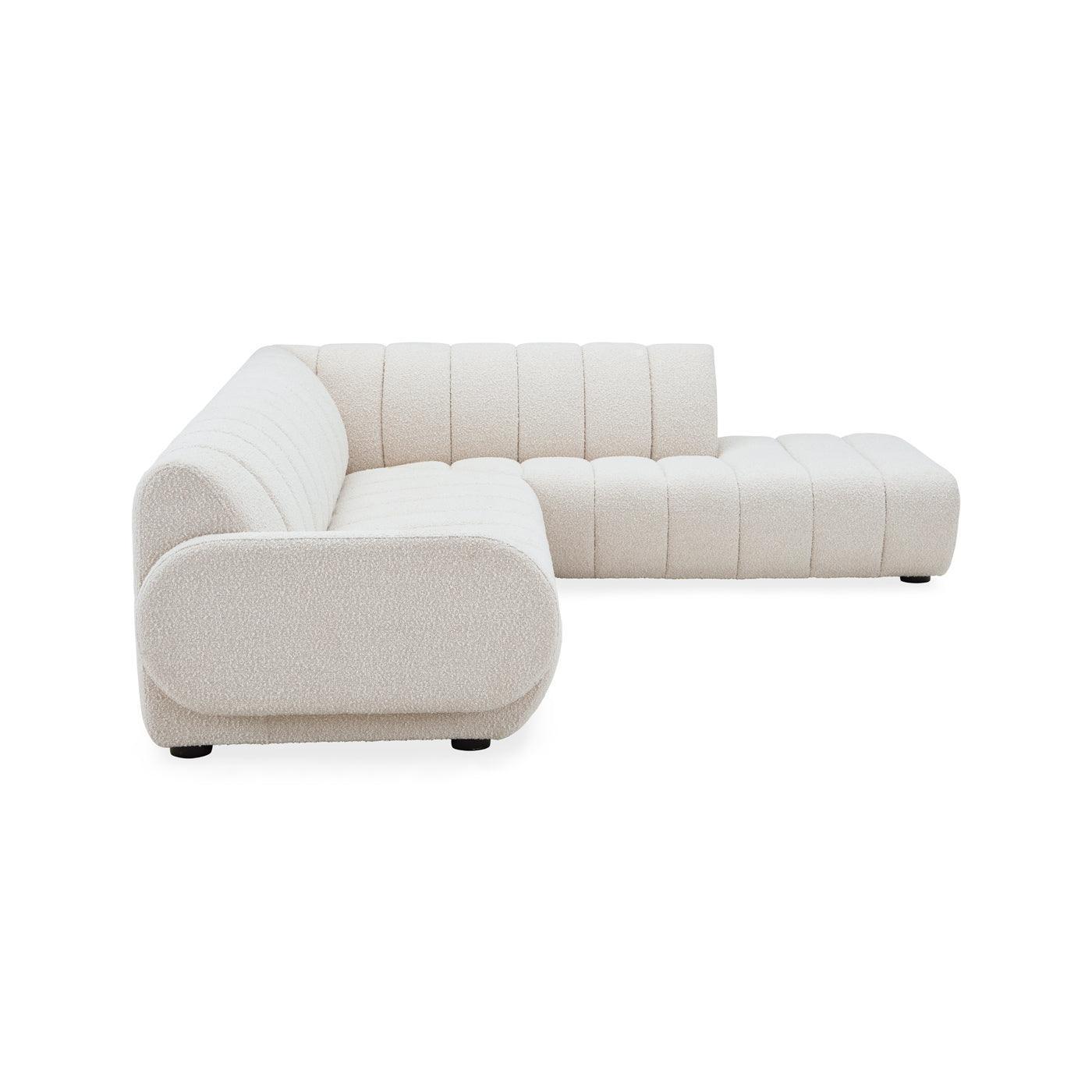 Jonathan Adler Bouclé-Ecksofa Brigitte | Olympus Oatmeal