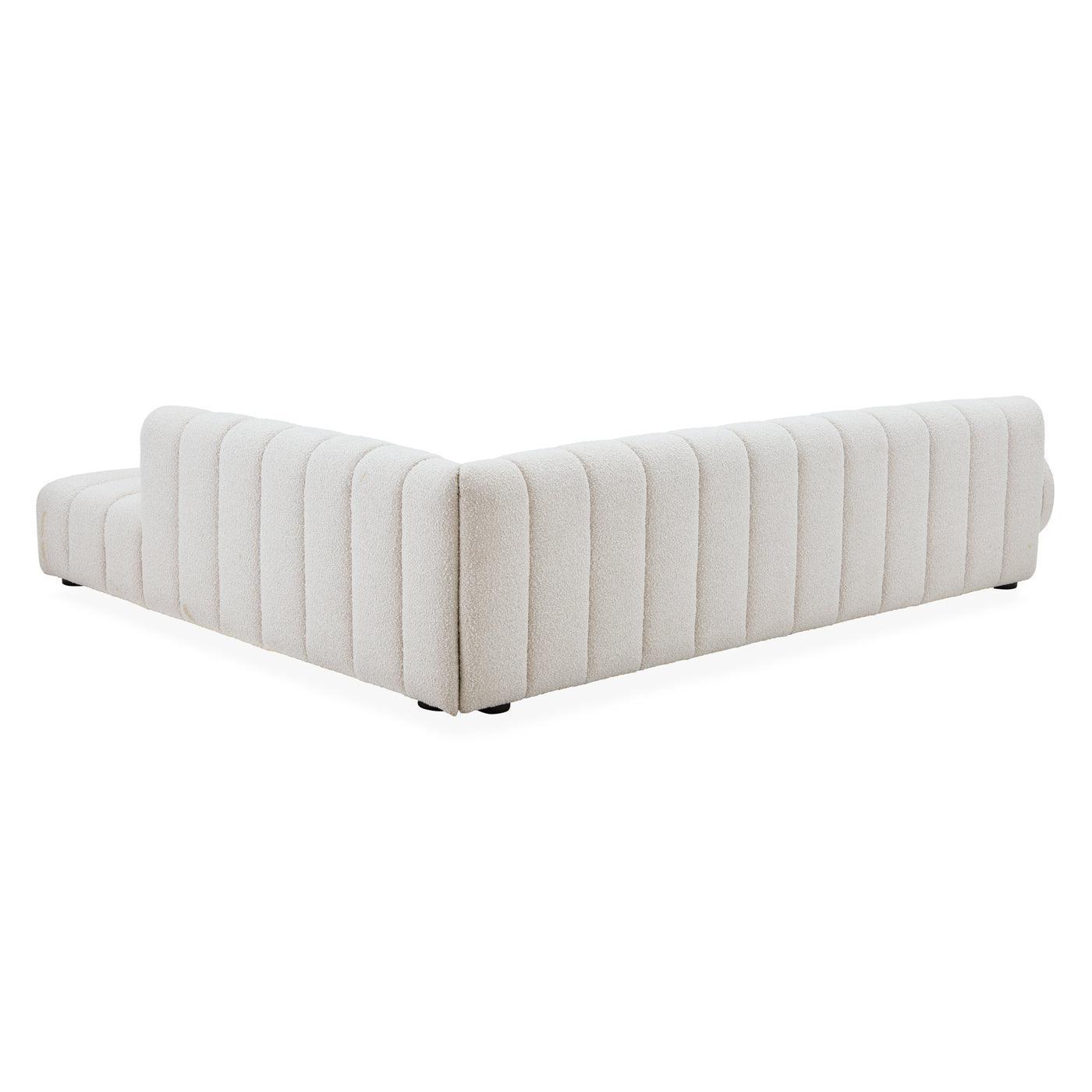 Jonathan Adler Bouclé-Ecksofa Brigitte | Olympus Oatmeal