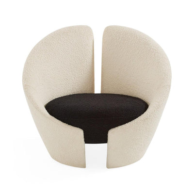 Jonathan Adler Bouclé Lounge-Chair Sessel Marais | Olympus Ivory