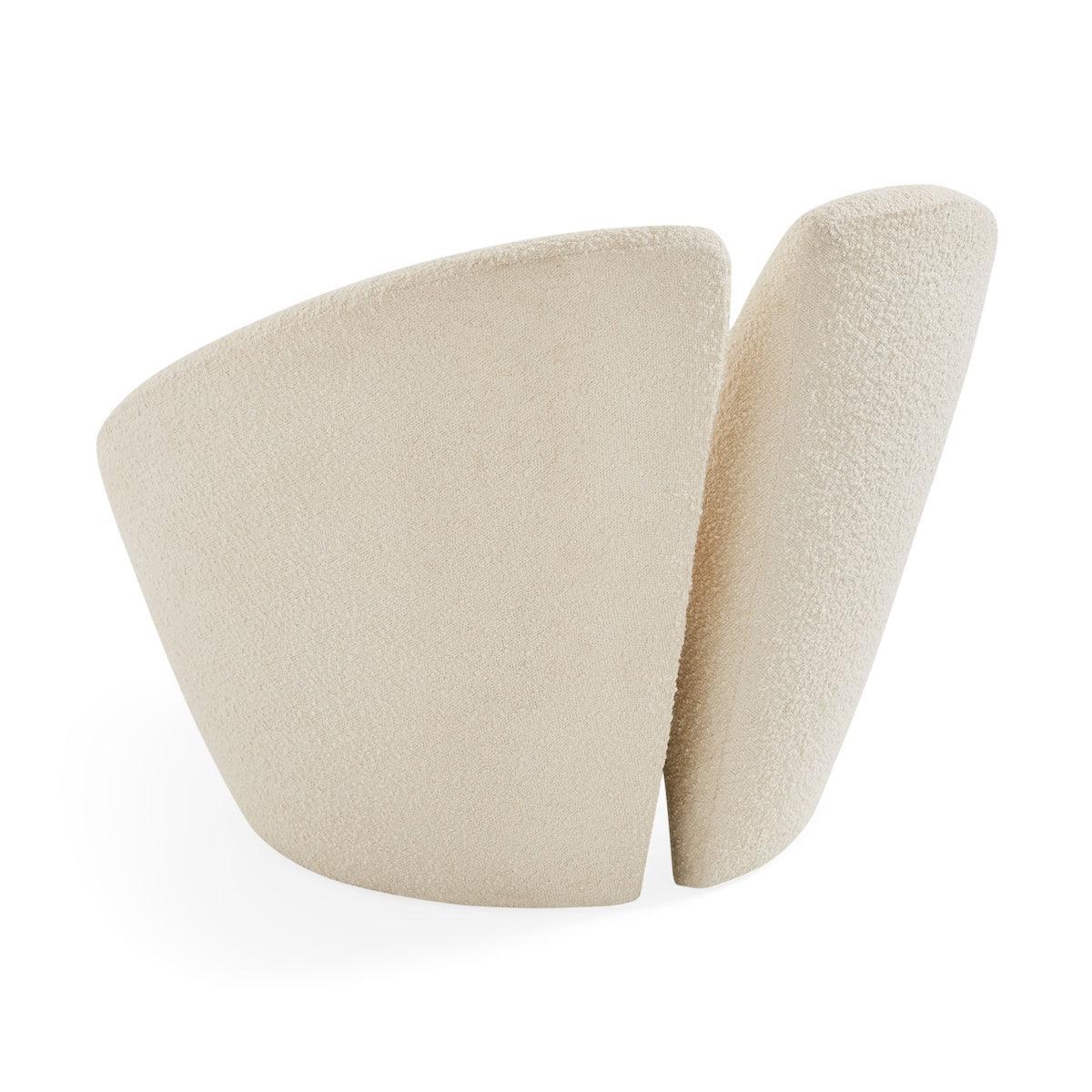 Jonathan Adler Bouclé Lounge-Chair Sessel Marais | Olympus Ivory