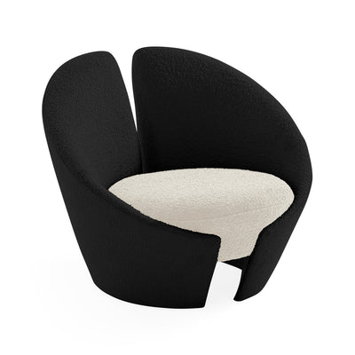 Jonathan Adler Bouclé Lounge-Sessel Marais | Olympus Ebony