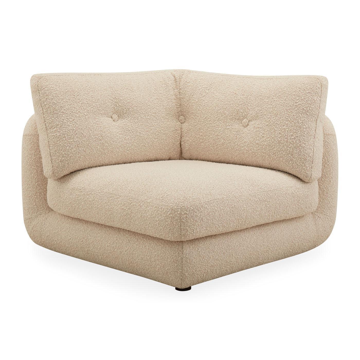 Jonathan Adler Bouclé-Modulsofa Pompidou 5-Sitzer | Olympus Oatmeal