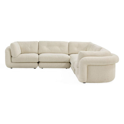 Jonathan Adler Bouclé-Modulsofa Pompidou 5-Sitzer | Olympus Oatmeal