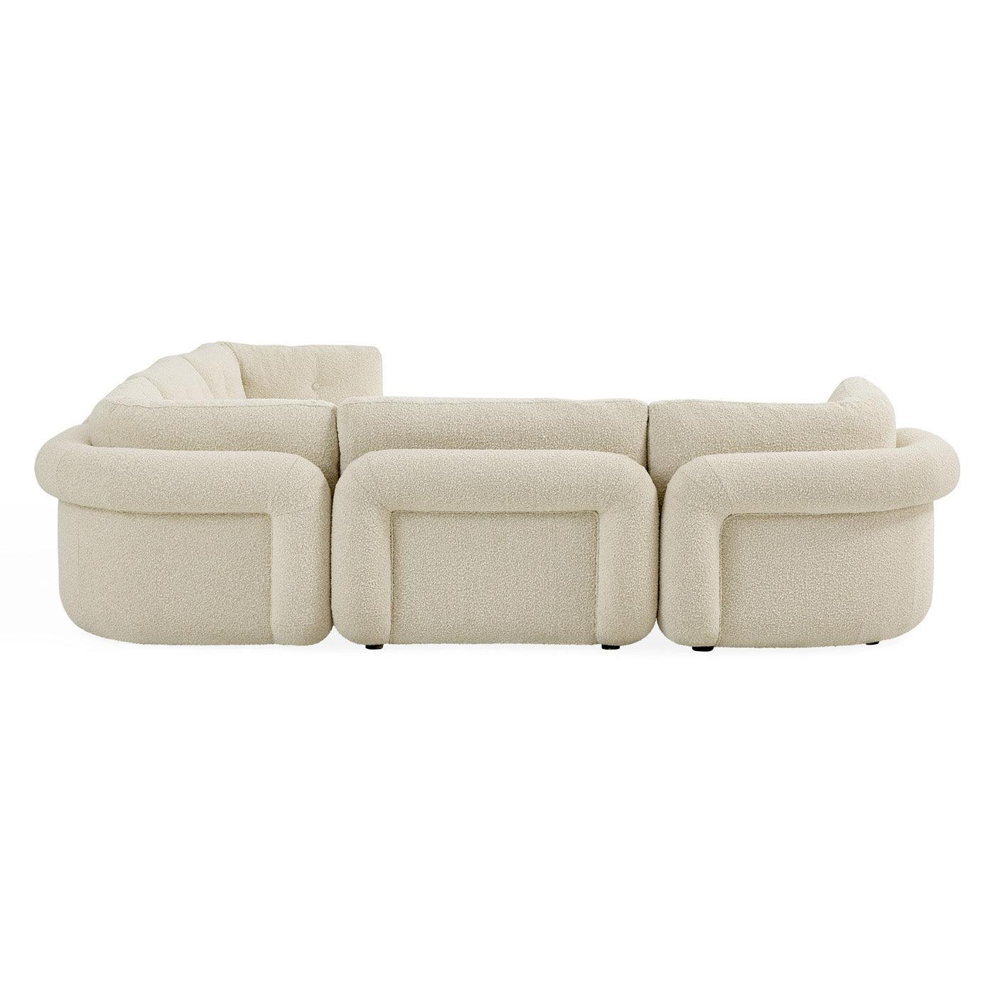 Jonathan Adler Bouclé-Modulsofa Pompidou 5-Sitzer | Olympus Oatmeal