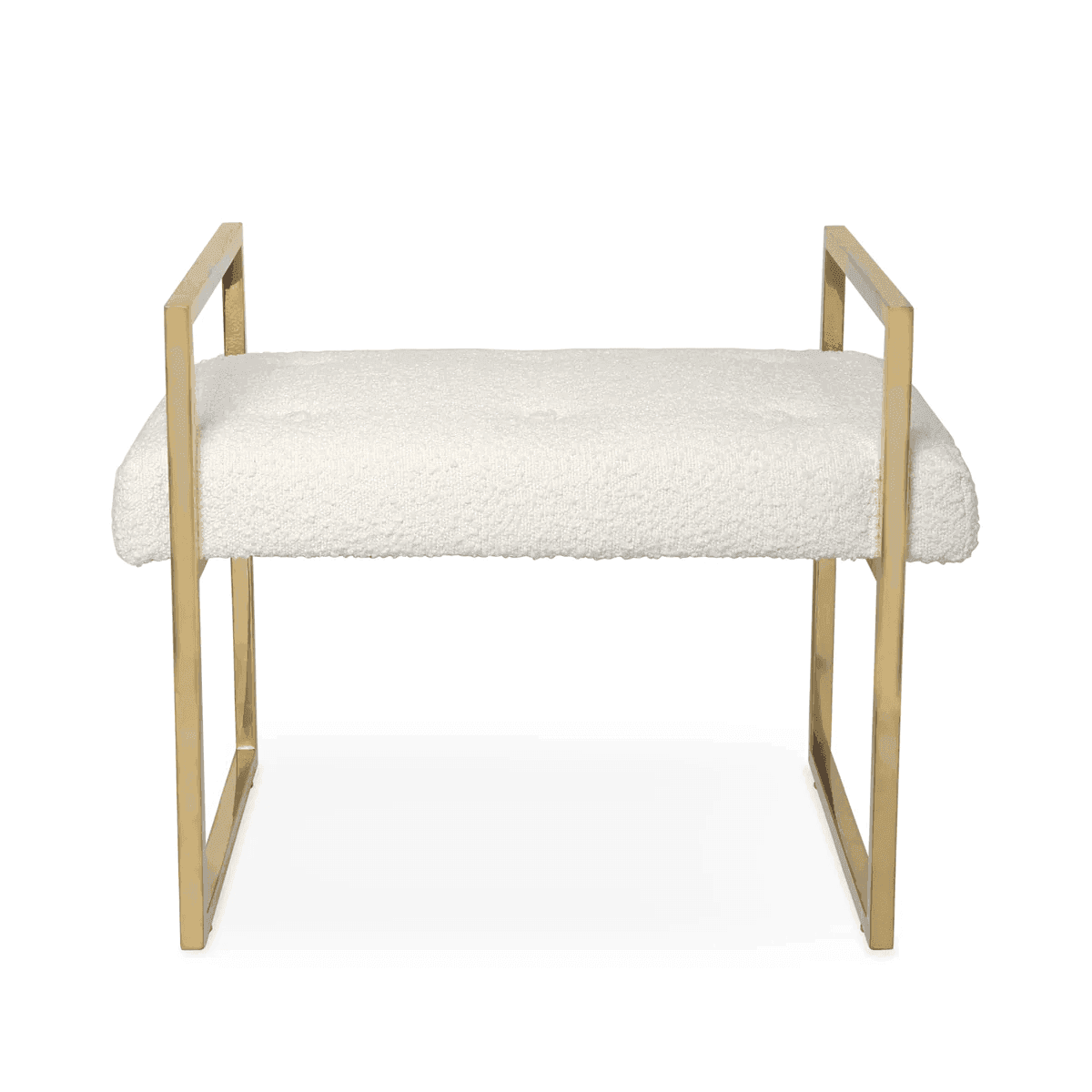 Jonathan Adler Bouclé-Polsterbank Beaumont | Offwhite