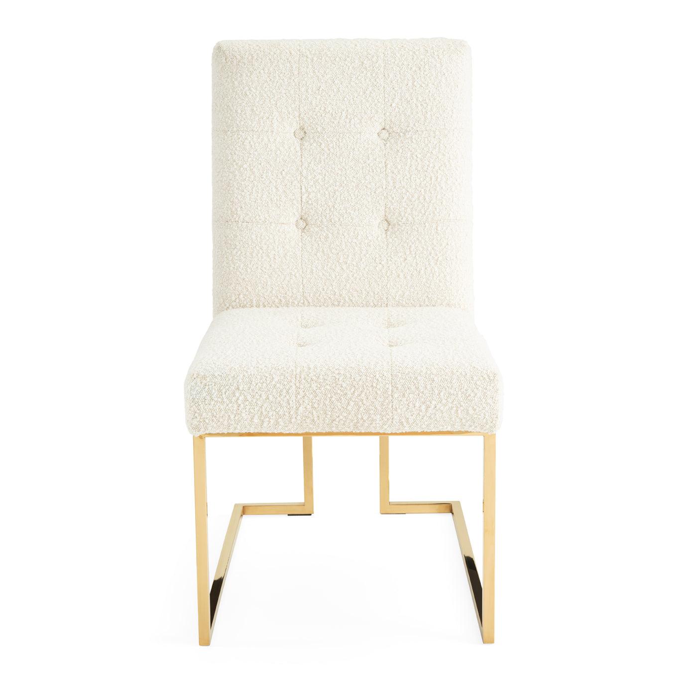 Jonathan Adler Jonathan Adler Bouclé-Polsterstuhl Goldfinger | Olympus Oatmeal Codeso Living