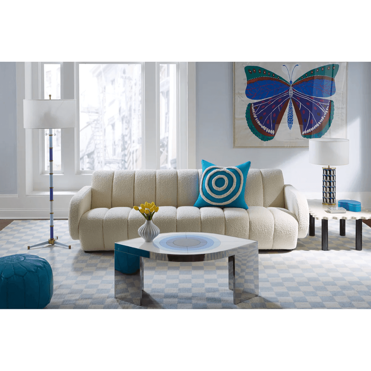 Jonathan Adler Bouclé-Sofa Brigitte | Olympus Oatmeal