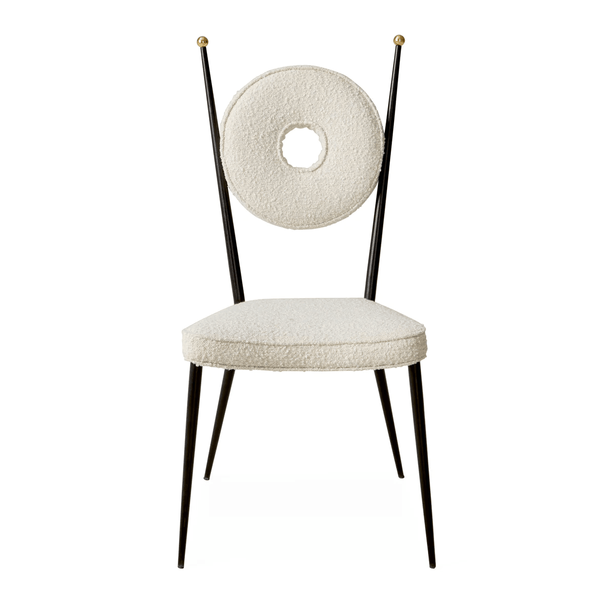 Jonathan Adler Bouclé-Stuhl Rondo | Olympus Oatmeal