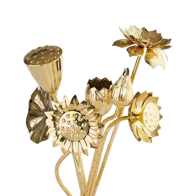 Jonathan Adler Brass Blumenbouquet Skulptur | Messing