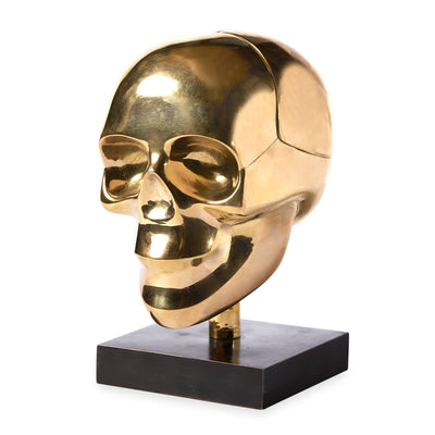 Jonathan Adler Brass Skull Aufbewahrungsdose | Messing