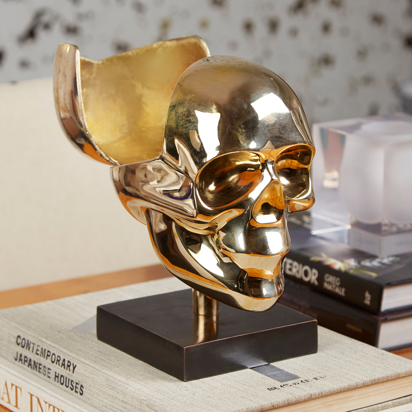 Jonathan Adler Brass Skull Aufbewahrungsdose | Messing