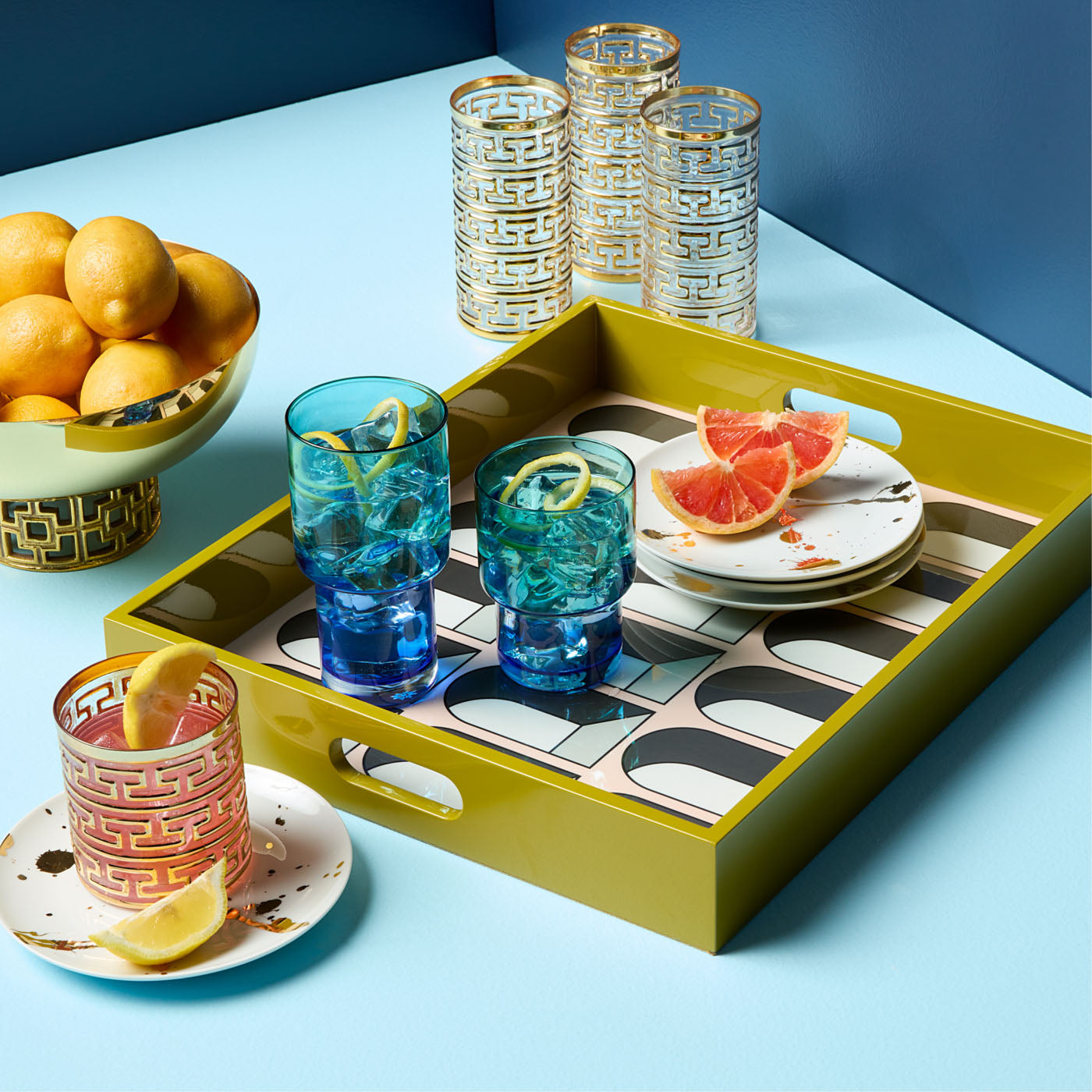 Jonathan Adler Canapé Teller Set "1948" 4-teilig