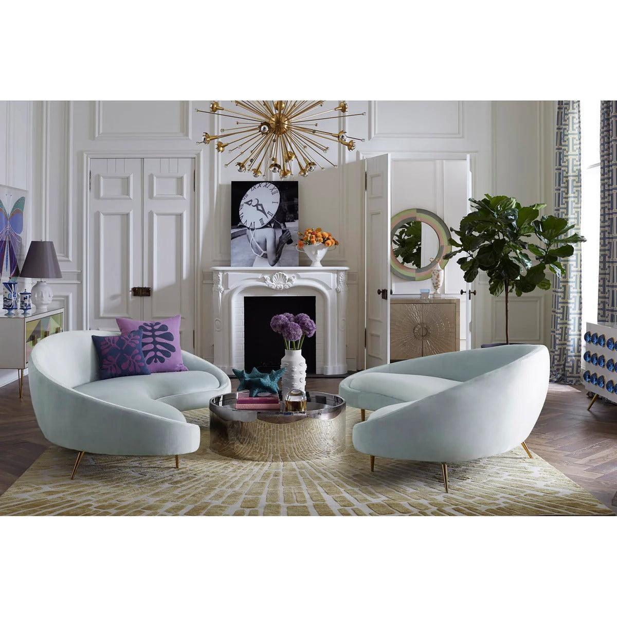 Jonathan Adler Coffee Table Alphaville Silber | ø 98 cm