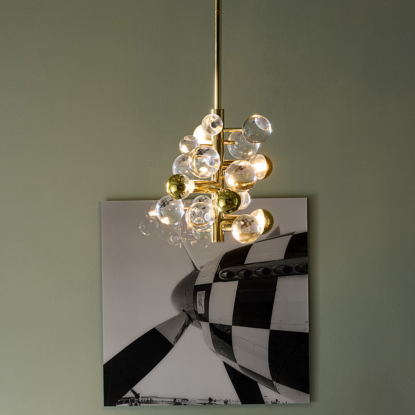 Jonathan Adler Deckenleuchte Chandelier Globo | clear