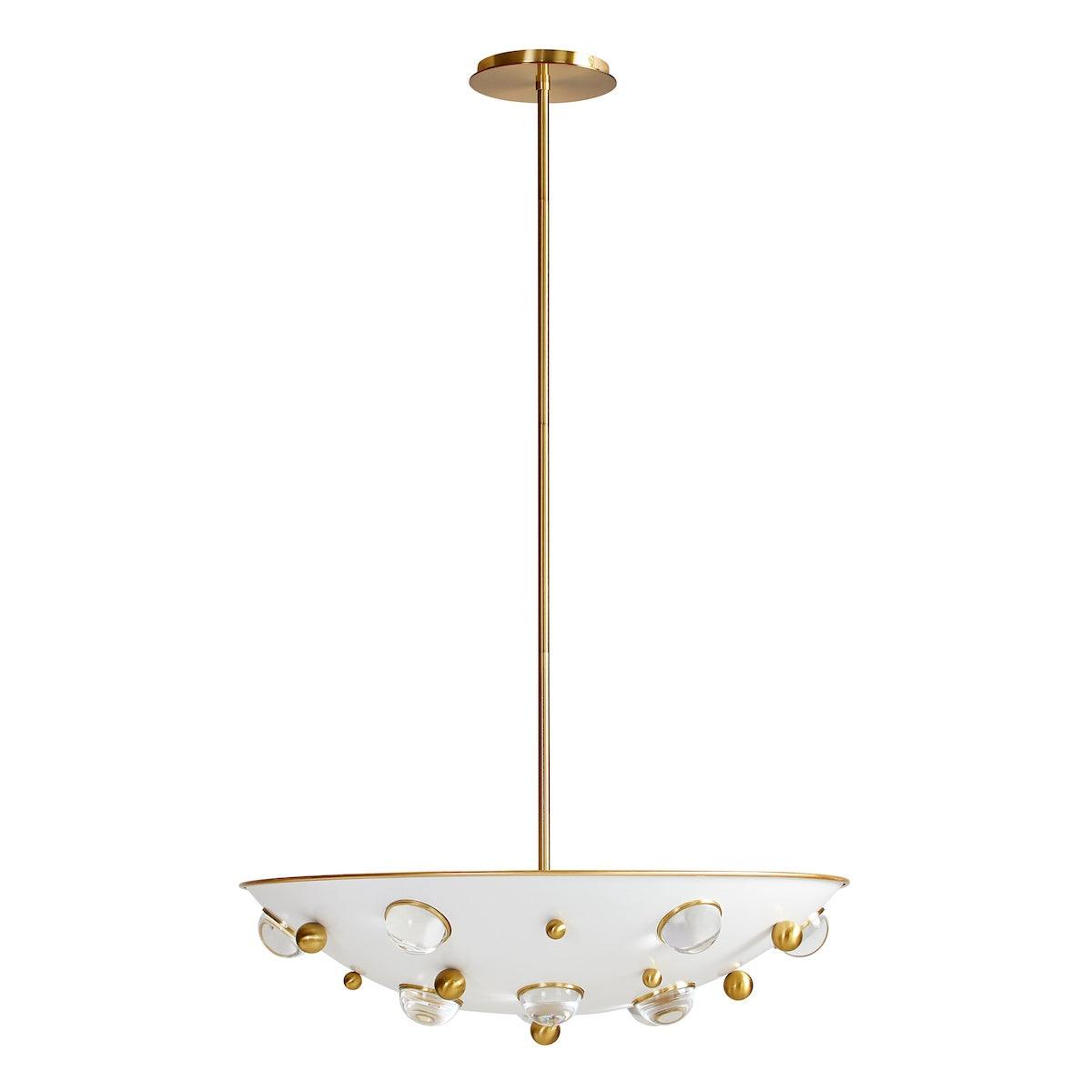 Jonathan Adler Jonathan Adler Deckenleuchte Globo Demilune Pendant | Weiß Codeso Living