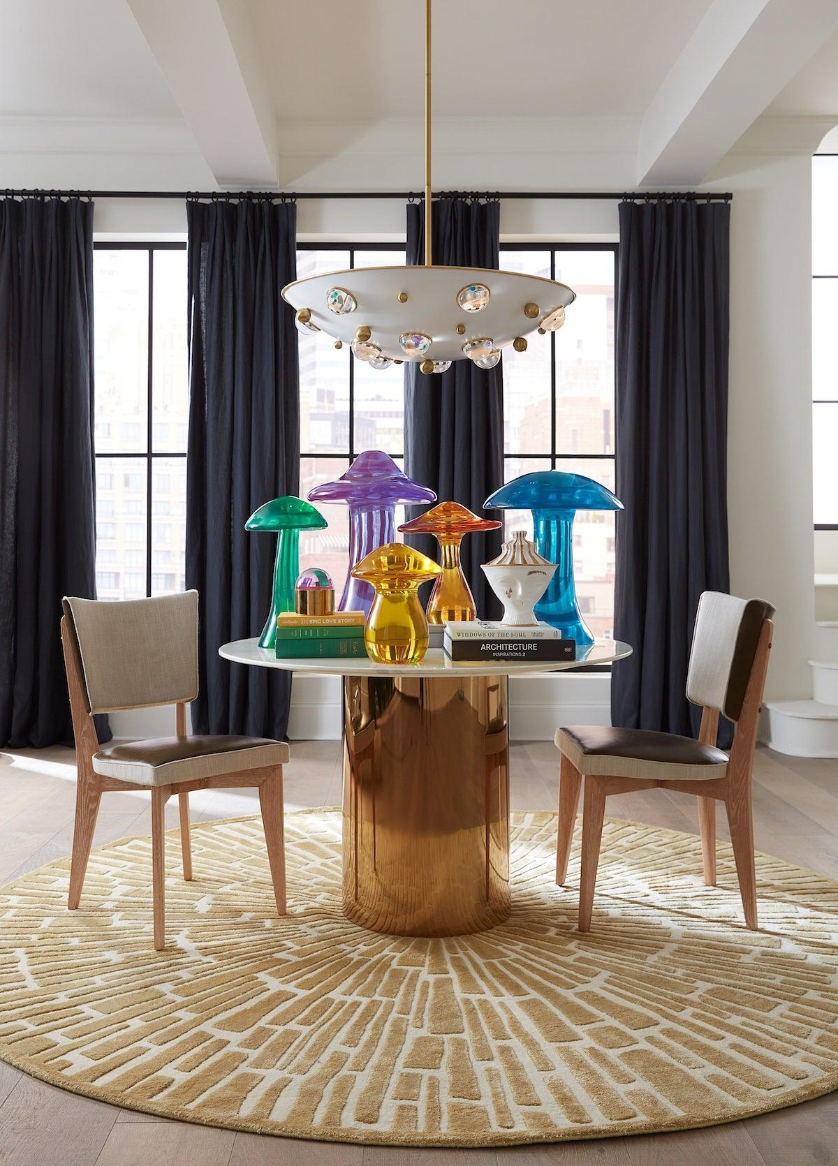 Jonathan Adler Deckenleuchte Globo Demilune Pendant | Weiß