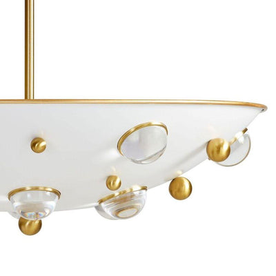 Jonathan Adler Deckenleuchte Globo Demilune Pendant | Weiß