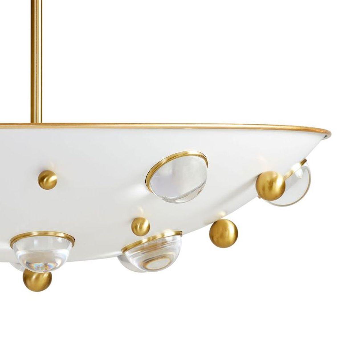 Jonathan Adler Jonathan Adler Deckenleuchte Globo Demilune Pendant | Weiß Codeso Living