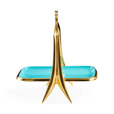 Jonathan Adler Dekoschale Oscar Bon Bon Tray | Türkis