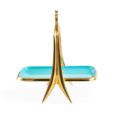 Jonathan Adler Dekoschale Oscar Bon Bon Tray | Türkis