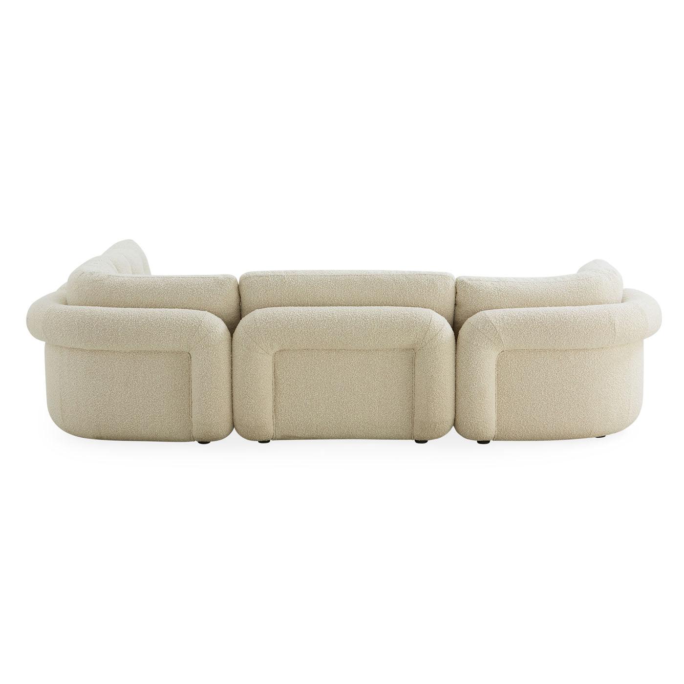 Jonathan Adler Eckmodul Pompidou | Bouclé Olympus Oatmeal