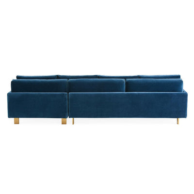 Jonathan Adler Ecksofa Malibu aus Samt | Varese Petrol