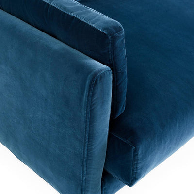 Jonathan Adler Ecksofa Malibu aus Samt | Varese Petrol