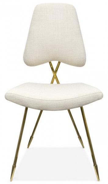 Jonathan Adler Esszimmerstuhl Maxime | Belgium Stone Leinen