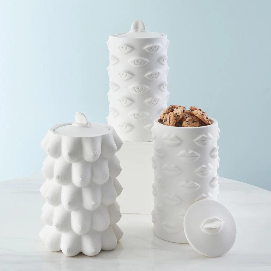 Jonathan Adler Gala Cookie Jar Keksdose aus Porzellan | Matt