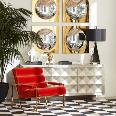 Jonathan Adler Jonathan Adler Gewölbter Spiegel Globo | Gold Codeso Living