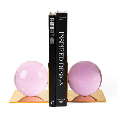 Jonathan Adler Globo Buchstützen (2-teilig) | Pink