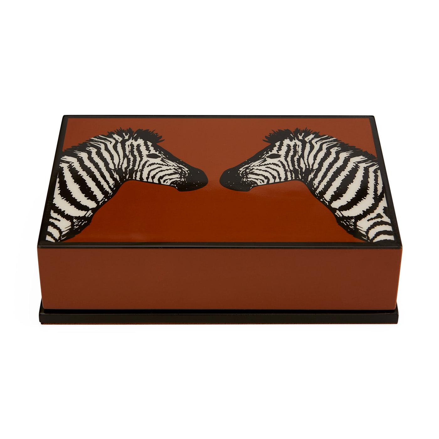 Jonathan Adler Kartenspiel Zebra Lacquer | braun