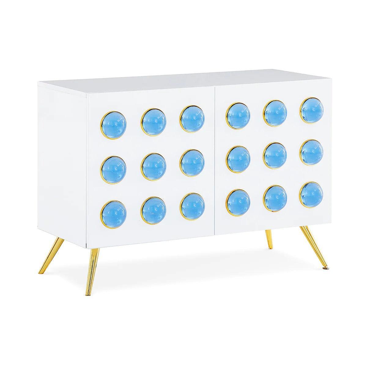 Jonathan Adler Kleiner Schrank Sideboard Globo | Blau