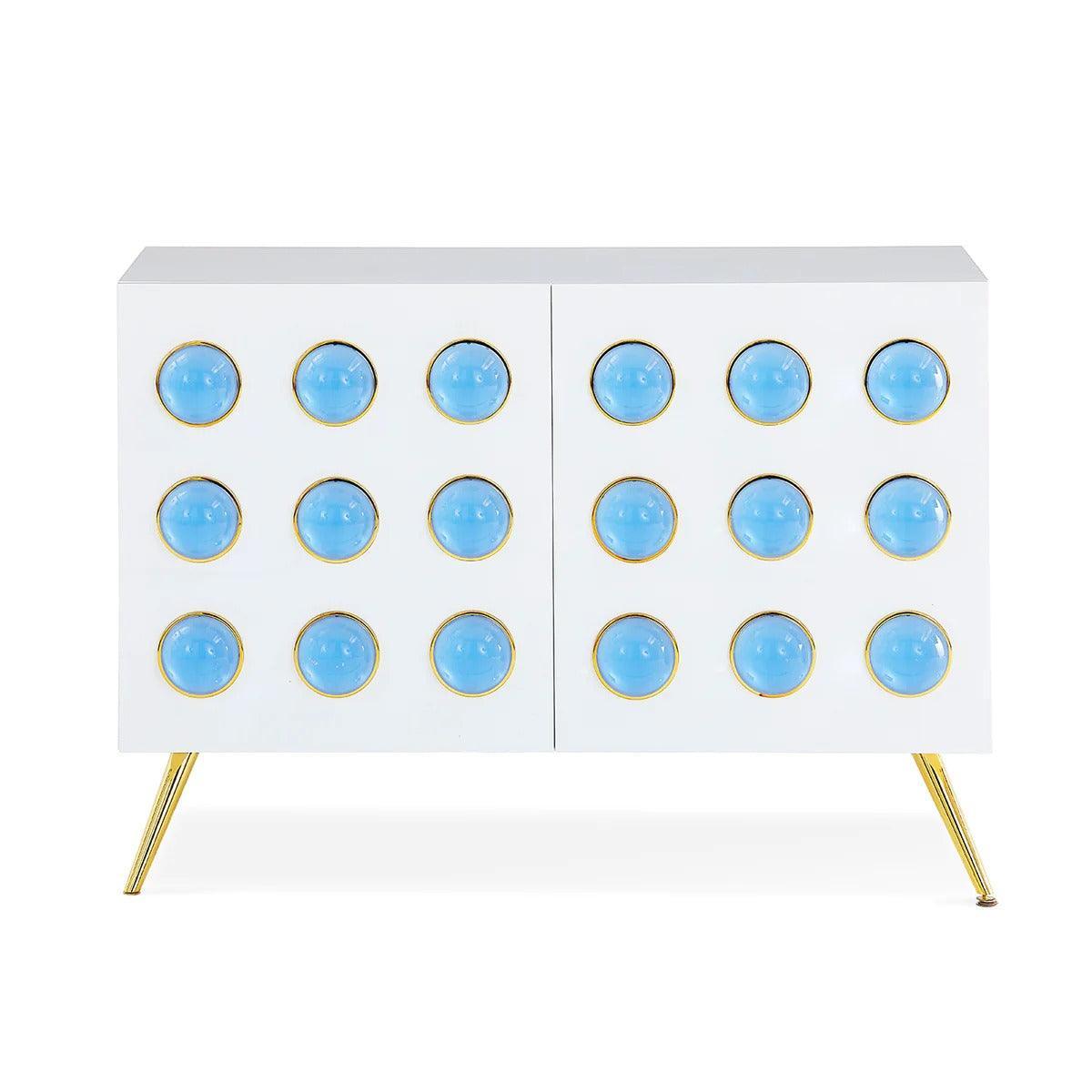 Jonathan Adler Kleiner Schrank Sideboard Globo | Blau