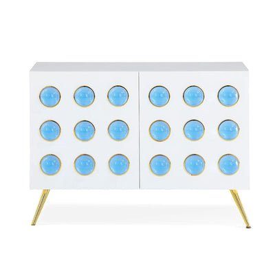 Jonathan Adler Kleiner Schrank Sideboard Globo | Blau