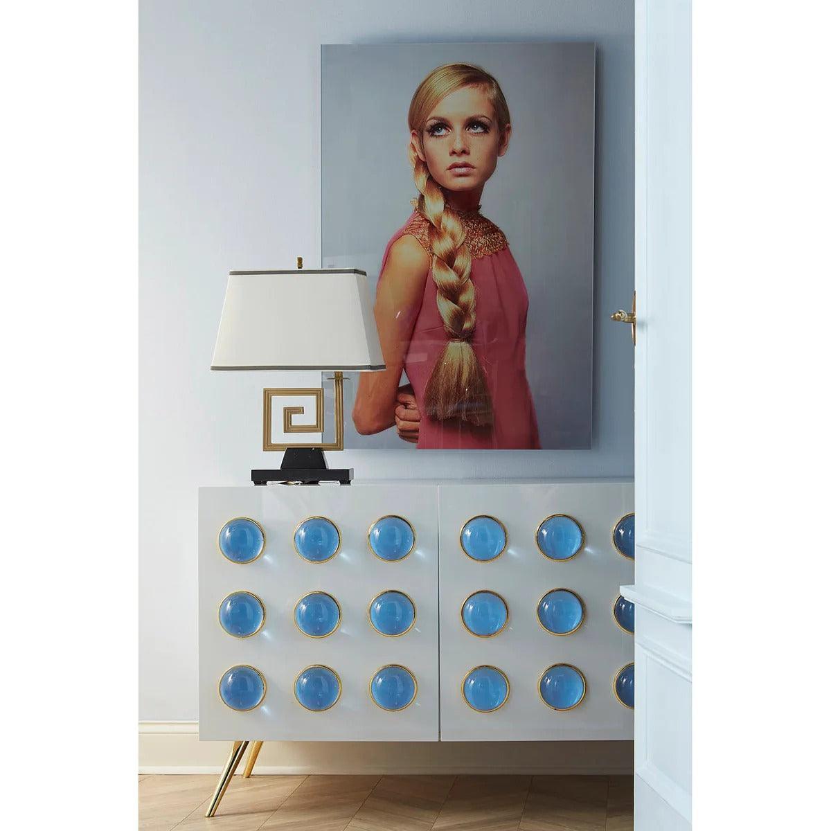 Jonathan Adler Kleiner Schrank Sideboard Globo | Blau