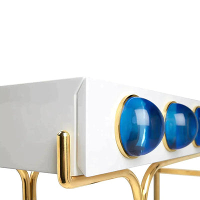 Jonathan Adler Konsole Globo | Blau