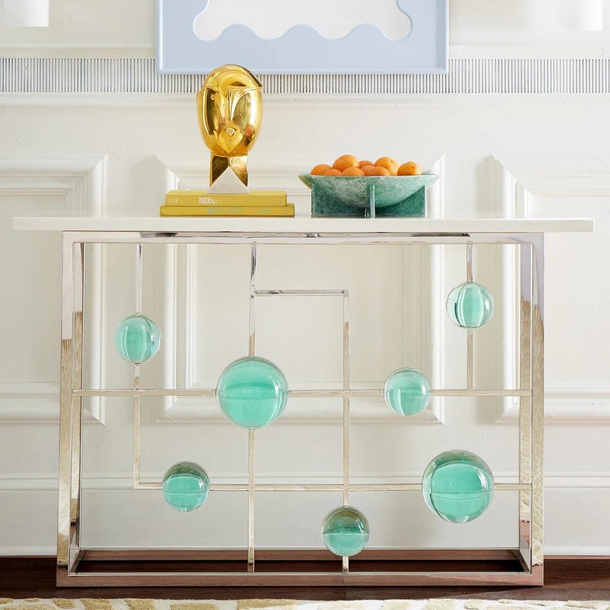 Jonathan Adler Konsole Globo | Grün