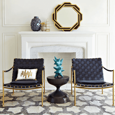 Jonathan Adler Jonathan Adler Leder-Loungesessel Thebes Codeso Living