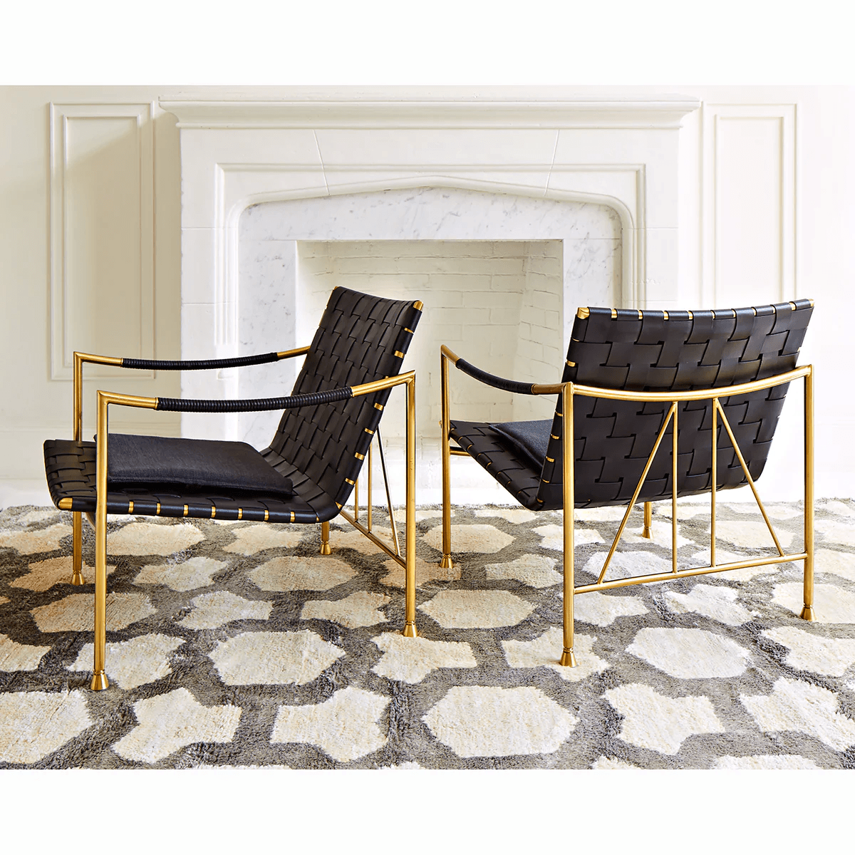 Jonathan Adler Jonathan Adler Leder-Loungesessel Thebes Codeso Living