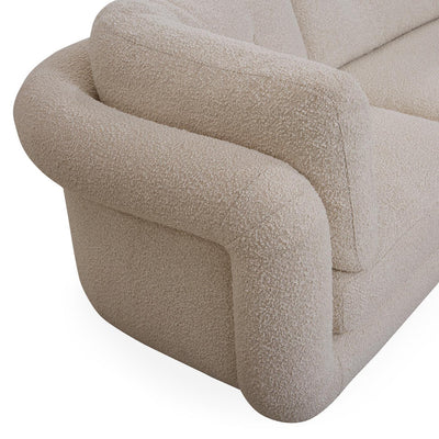 Jonathan Adler Modulares Bouclé-Ecksofa Pompidou (4-Sitzer) | Olympus Oatmeal