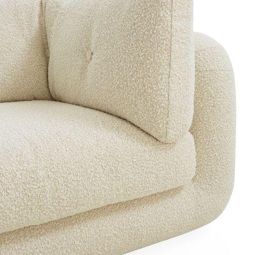 Jonathan Adler Jonathan Adler Modulares Bouclé-Ecksofa Pompidou (4-Sitzer) | Olympus Oatmeal Codeso Living