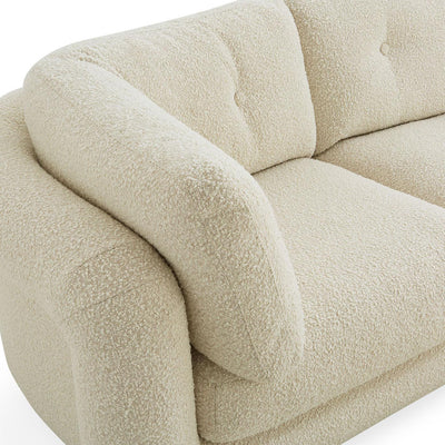 Jonathan Adler Modulares Bouclé-Ecksofa Pompidou (4-Sitzer) | Olympus Oatmeal