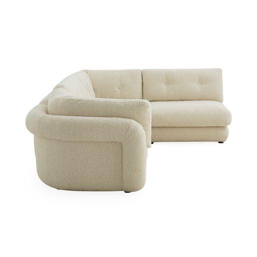 Jonathan Adler Jonathan Adler Modulares Bouclé-Ecksofa Pompidou (4-Sitzer) | Olympus Oatmeal Codeso Living