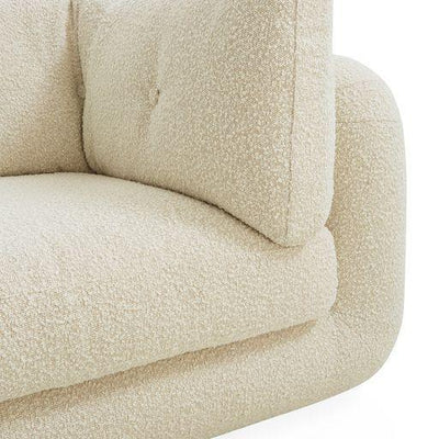 Jonathan Adler Modulares Bouclé-Ecksofa Pompidou (4-Sitzer) | Olympus Oatmeal