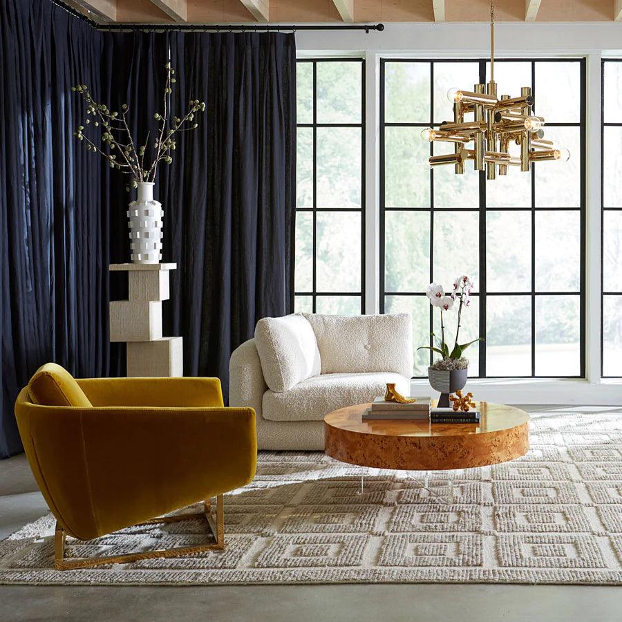 Jonathan Adler Jonathan Adler Modulares Bouclé-Ecksofa Pompidou (4-Sitzer) | Olympus Oatmeal Codeso Living