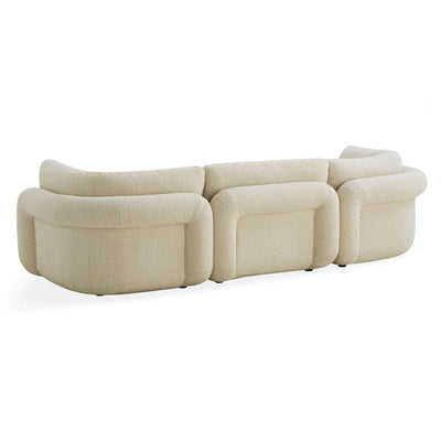 Jonathan Adler Modulares Bouclé-Sofa Pompidou (3-Sitzer) | Olympus Oatmeal